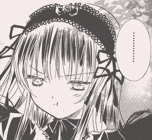 Rating: Safe Score: 0 Tags: 1girl bangs closed_mouth dress eyebrows_visible_through_hair greyscale hair_ribbon image long_hair looking_at_viewer monochrome pout ribbon solo suigintou two_side_up User: admin