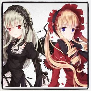 Rating: Safe Score: 0 Tags: 2girls black_dress blonde_hair blue_eyes bonnet dress drill_hair flower frills hairband image juliet_sleeves lolita_fashion lolita_hairband long_hair long_sleeves looking_at_viewer multiple_girls pair red_eyes ribbon rose shinku suigintou twin_drills twintails User: admin