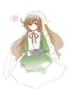 Rating: Safe Score: 0 Tags: 1girl brown_hair dress frills green_dress green_eyes heterochromia image long_hair long_sleeves looking_at_viewer red_eyes ribbon smile solo suiseiseki very_long_hair white_background User: admin