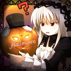 Rating: Safe Score: 0 Tags: 1girl :3 ? animal_ears black_flower black_rose breasts cleavage commentary_request dress flower glowing gothic_lolita grey_hair gucchi hairband halloween happy_halloween hat image jack-o'-lantern lantern laplace_no_ma lolita_fashion long_hair long_sleeves photoshop_(medium) pumpkin rabbit_ears red_eyes rose rozen_maiden solo suigintou top_hat trick_or_treat white_hair User: admin
