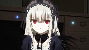 Rating: Safe Score: 0 Tags: 1girl bangs black_ribbon detached_collar dress eyebrows_visible_through_hair hair_between_eyes hairband image indoors long_hair long_sleeves looking_at_viewer parted_lips red_eyes ribbon silver_hair solo suigintou wings User: admin