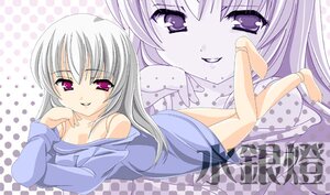 Rating: Safe Score: 0 Tags: 1girl bare_shoulders barefoot blush checkered chin_rest grin halftone halftone_background image long_hair long_sleeves looking_at_viewer lying polka_dot polka_dot_background purple_eyes smile solo suigintou zoom_layer User: admin