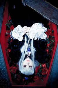 Rating: Safe Score: 0 Tags: 1girl choker dress flower hat long_hair red_flower red_rose rose solo suigintou white_hair User: admin