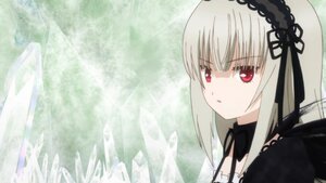 Rating: Safe Score: 0 Tags: 1girl bangs black_ribbon detached_collar dress eyebrows_visible_through_hair hairband image long_hair looking_at_viewer red_eyes ribbon silver_hair solo suigintou User: admin