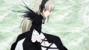 Rating: Safe Score: 0 Tags: 1girl black_dress black_ribbon detached_collar dress frilled_sleeves frills hairband image long_hair long_sleeves red_eyes ribbon silver_hair solo suigintou very_long_hair wings User: admin