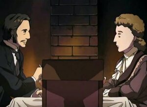 Rating: Safe Score: 0 Tags: 1boy 1girl apron black_hair brown_hair facial_hair formal human indoors long_sleeves maid mustache necktie pair profile suit User: admin