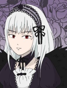 Rating: Safe Score: 0 Tags: 1girl bangs black_ribbon black_wings closed_mouth dress feathered_wings flower frills hairband image juliet_sleeves lolita_fashion long_hair long_sleeves looking_at_viewer puffy_sleeves red_eyes ribbon rose silver_hair solo suigintou upper_body wings User: admin