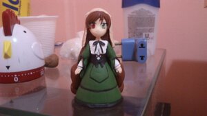 Rating: Safe Score: 0 Tags: 1girl blurry brown_hair depth_of_field doll dress frills green_dress green_eyes heterochromia long_hair long_sleeves looking_at_viewer red_eyes solo standing suiseiseki very_long_hair User: admin