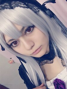 Rating: Safe Score: 0 Tags: 1girl choker closed_mouth face frills lace lips long_hair looking_at_viewer portrait red_eyes solo suigintou User: admin