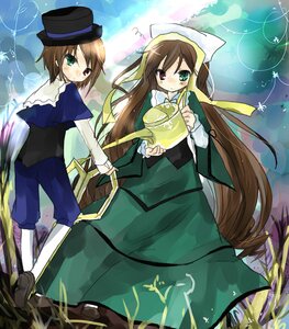 Rating: Safe Score: 0 Tags: 2girls blue_dress brown_hair dress green_dress green_eyes hat head_scarf heterochromia holding image long_hair long_sleeves looking_at_viewer looking_back multiple_girls pair pantyhose red_eyes rozen_maiden scissors short_hair siblings sisters souseiseki suiseiseki top_hat tsukiyo_(skymint) twins very_long_hair watering_can User: admin