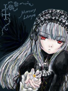 Rating: Safe Score: 0 Tags: 1girl bangs black_background black_dress black_wings closed_mouth dress flower frills image long_hair long_sleeves looking_at_viewer red_eyes ribbon rose solo suigintou upper_body wings User: admin