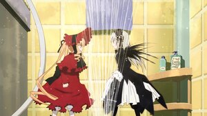 Rating: Safe Score: 0 Tags: curtains dress image indoors long_hair pair ribbon shinku suigintou torn_clothes very_long_hair window wings User: admin