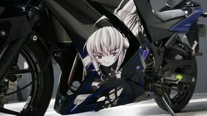 Rating: Safe Score: 0 Tags: 1girl boots car driving ground_vehicle image motor_vehicle motorcycle purple_eyes smile solo suigintou white_hair User: admin