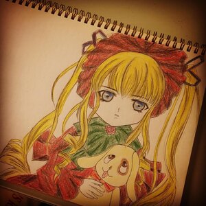 Rating: Safe Score: 0 Tags: 1girl auto_tagged bangs blonde_hair blue_eyes bonnet bow dress flower image long_hair long_sleeves looking_at_viewer marker_(medium) photo red_dress red_flower red_rose rose shikishi shinku sidelocks simple_background solo traditional_media twintails upper_body User: admin