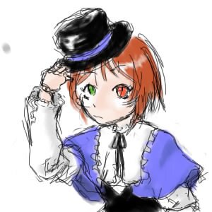 Rating: Safe Score: 0 Tags: 1girl auto_tagged blue_dress blush collar dress green_eyes hat heterochromia image long_sleeves looking_at_viewer red_eyes short_hair simple_background solo souseiseki top_hat upper_body white_background User: admin