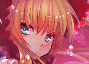 Rating: Safe Score: 0 Tags: 1girl bangs blonde_hair blue_eyes frills image looking_at_viewer ribbon shinku solo User: admin