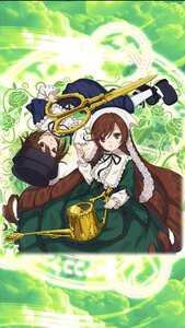 Rating: Safe Score: 0 Tags: 2girls brown_hair dress green_dress green_eyes hat heterochromia image long_hair long_sleeves looking_at_viewer multiple_girls pair red_eyes short_hair siblings sisters souseiseki suiseiseki top_hat twins very_long_hair watering_can User: admin