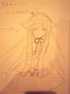 Rating: Safe Score: 0 Tags: 1girl :d blush closed_eyes dress facing_viewer hair_flaps hood image long_hair monochrome open_mouth remodel_(kantai_collection) sketch sleeveless_dress smile solo suiseiseki traditional_media User: admin