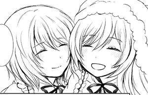 Rating: Safe Score: 0 Tags: 2girls ^_^ blush braid closed_eyes greyscale haco_img happy hat image kirisame_marisa long_hair monochrome multiple_girls open_mouth pair smile souseiseki suiseiseki User: admin