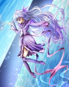 Rating: Safe Score: 0 Tags: 1girl barasuishou boots dress full_body hair_ribbon high_heels image long_hair purple_dress purple_eyes ribbon solo thigh_boots thighhighs very_long_hair zettai_ryouiki User: admin