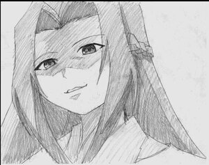 Rating: Safe Score: 0 Tags: 1girl face greyscale grin human image kakizaki_megu letterboxed long_hair monochrome portrait smile solo User: admin