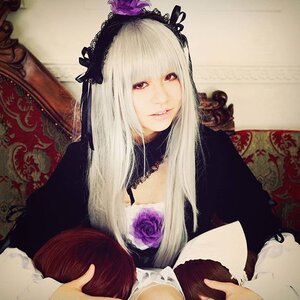 Rating: Safe Score: 0 Tags: 1girl flower hairband lips long_hair looking_at_viewer red_eyes rose solo suigintou upper_body User: admin