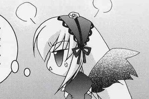 Rating: Safe Score: 0 Tags: 1girl black_wings dress greyscale hairband image lolita_hairband long_hair looking_at_viewer monochrome open_mouth solo suigintou wings User: admin