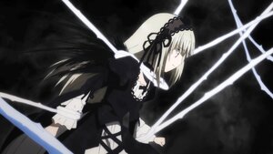 Rating: Safe Score: 0 Tags: 1girl dress frills hairband holding holding_sword holding_weapon image lolita_hairband long_hair long_sleeves puffy_sleeves red_eyes solo suigintou sword very_long_hair weapon wings User: admin