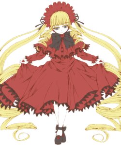 Rating: Safe Score: 0 Tags: 1girl blonde_hair blue_eyes bonnet bow bowtie dress drill_hair frills full_body image long_hair long_sleeves looking_at_viewer red_dress shinku shoes simple_background solo standing twin_drills twintails very_long_hair white_background User: admin