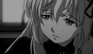 Rating: Safe Score: 0 Tags: 1girl bangs closed_mouth eyebrows_visible_through_hair face frown greyscale hair_ribbon image looking_at_viewer monochrome ribbon solo suigintou User: admin