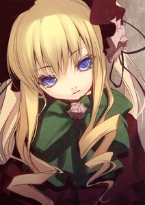 Rating: Safe Score: 0 Tags: 1girl bangs blonde_hair blue_eyes bonnet bow bowtie commentary_request dress drill_hair flower hair_ribbon highres image long_hair looking_at_viewer nilitsu pink_flower pink_rose ribbon rose rozen_maiden shinku simple_background solo twintails User: admin