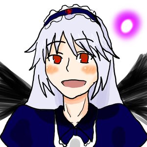 Rating: Safe Score: 0 Tags: 1girl black_wings blue_dress blush dress feathered_wings image open_mouth red_eyes silver_hair smile solo suigintou wings User: admin