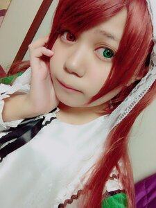 Rating: Safe Score: 0 Tags: 1girl blood closed_mouth green_eyes hong_meiling lips long_hair looking_at_viewer realistic red_hair smile solo suiseiseki User: admin