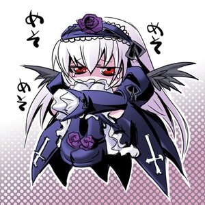 Rating: Safe Score: 0 Tags: 1girl black_wings blush dress flower frills hairband halftone halftone_background image long_hair long_sleeves polka_dot polka_dot_background purple_flower purple_rose red_eyes rose silver_hair solo suigintou wings User: admin