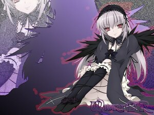Rating: Safe Score: 0 Tags: 1girl black_dress black_wings dress flower frills full_body hairband image long_hair long_sleeves looking_at_viewer silver_hair sitting solo suigintou wings zoom_layer User: admin