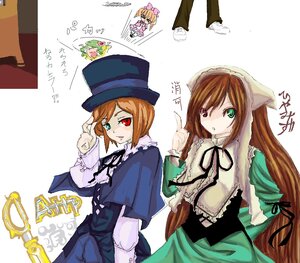 Rating: Safe Score: 0 Tags: 2girls blue_dress brown_hair dress green_dress green_eyes hat head_scarf heterochromia image long_hair long_sleeves looking_at_viewer multiple_girls open_mouth pair red_eyes short_hair siblings sisters souseiseki suiseiseki top_hat twins very_long_hair white_background User: admin