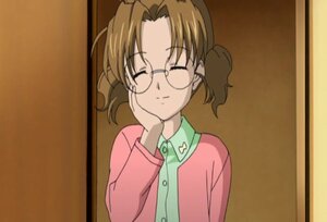 Rating: Safe Score: 0 Tags: 1girl ^_^ auto_tagged bangs brown_hair closed_eyes closed_mouth glasses hand_on_own_cheek human long_sleeves parted_bangs rimless_eyewear sakurada_nori screenshot shirt smile solo twintails upper_body User: admin