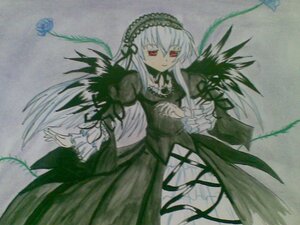 Rating: Safe Score: 0 Tags: 1girl bangs black_dress black_ribbon black_wings dress flower frilled_sleeves frills hairband image juliet_sleeves long_hair long_sleeves puffy_sleeves red_eyes ribbon rose simple_background solo suigintou very_long_hair wings User: admin