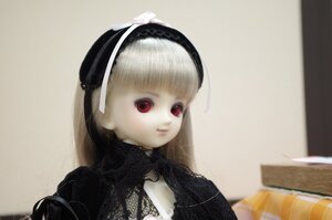 Rating: Safe Score: 0 Tags: 1girl bangs black_dress blunt_bangs blurry closed_mouth depth_of_field doll dress gothic_lolita hairband lolita_fashion long_hair looking_at_viewer photo red_eyes solo suigintou upper_body white_hair User: admin