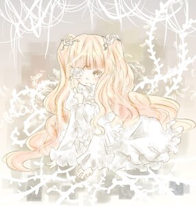 Rating: Safe Score: 0 Tags: 1girl blonde_hair dress flower frills hair_flower hair_ornament image kirakishou long_hair pink_hair rose smile solo thorns very_long_hair vines wavy_hair white_flower white_rose yellow_eyes User: admin