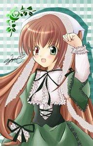 Rating: Safe Score: 0 Tags: 1girl :d artist_request bangs blush brown_hair corset dress drill_hair flat_chest frills green_dress green_eyes hat heterochromia image lolita_fashion long_hair long_sleeves looking_at_viewer open_mouth red_eyes ribbon rozen_maiden smile solo suiseiseki twin_drills twintails very_long_hair User: admin
