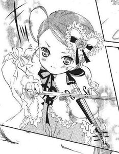 Rating: Safe Score: 0 Tags: 1girl auto_tagged blush bow_(instrument) dress drill_hair flower frills greyscale hat image instrument kanaria long_hair long_sleeves looking_at_viewer monochrome ribbon rose solo traditional_media twin_drills upper_body violin User: admin