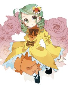 Rating: Safe Score: 0 Tags: 1girl blush bow commentary_request dress drill_hair flower frills full_body green_eyes green_hair hair_ornament heart image kanaria long_sleeves mary_janes pantyhose pink_flower pink_rose red_rose ribbon rose rozen_maiden shoes smile solo sunameri_oishii twin_drills white_background white_rose wide_sleeves yellow_rose User: admin