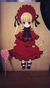 Rating: Safe Score: 0 Tags: 1girl blonde_hair blue_eyes bonnet bow bowtie capelet dress full_body image long_hair long_sleeves looking_at_viewer red_dress shinku shoes solo standing twintails very_long_hair white_legwear User: admin