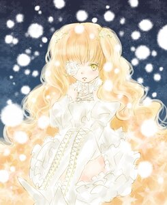 Rating: Safe Score: 0 Tags: 1girl blonde_hair boots cross-laced_footwear dress eyepatch flower frills hair_flower hair_ornament image kirakishou knee_boots long_hair rose solo thigh_boots thighhighs wavy_hair white_dress white_flower white_footwear white_rose yellow_eyes User: admin