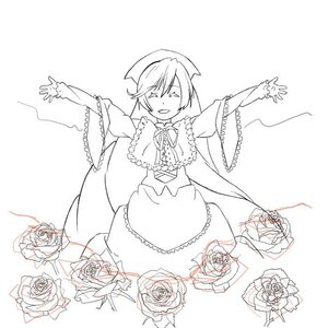Rating: Safe Score: 0 Tags: 1girl capelet closed_eyes flower frills hat image long_sleeves monochrome open_mouth outstretched_arms pink_rose purple_rose red_rose rose short_hair smile solo striped suiseiseki thorns white_rose yellow_rose User: admin