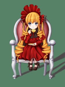 Rating: Safe Score: 0 Tags: 1girl blonde_hair blue_eyes blush bonnet bow chair cup dress drill_hair full_body image long_hair long_sleeves looking_at_viewer shadow shinku shoes sitting solo standing teacup twin_drills twintails very_long_hair User: admin