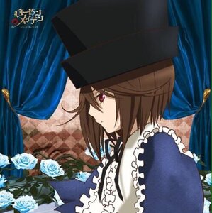 Rating: Safe Score: 0 Tags: 1girl blue_flower blue_headwear blue_rose bow brown_hair checkered flower frills from_side hat image profile red_eyes rose short_hair solo souseiseki User: admin