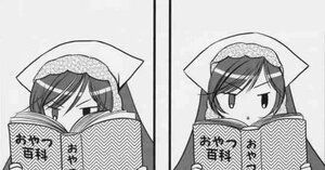 Rating: Safe Score: 0 Tags: bangs comic covering_mouth emblem fan image jitome mika_(girls_und_panzer) monochrome multiple_girls paper_fan solo suiseiseki tulip_hat User: admin