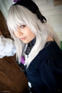 Rating: Safe Score: 0 Tags: 1girl blurry blurry_background closed_mouth depth_of_field hairband lips long_hair looking_at_viewer necklace photo red_eyes solo suigintou white_hair User: admin